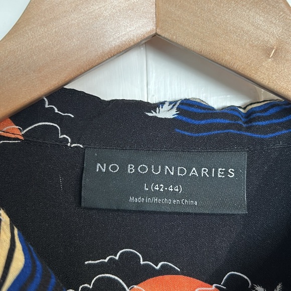 Rayon Sunset Vacation Button Up Shirt - Picture 3 of 5